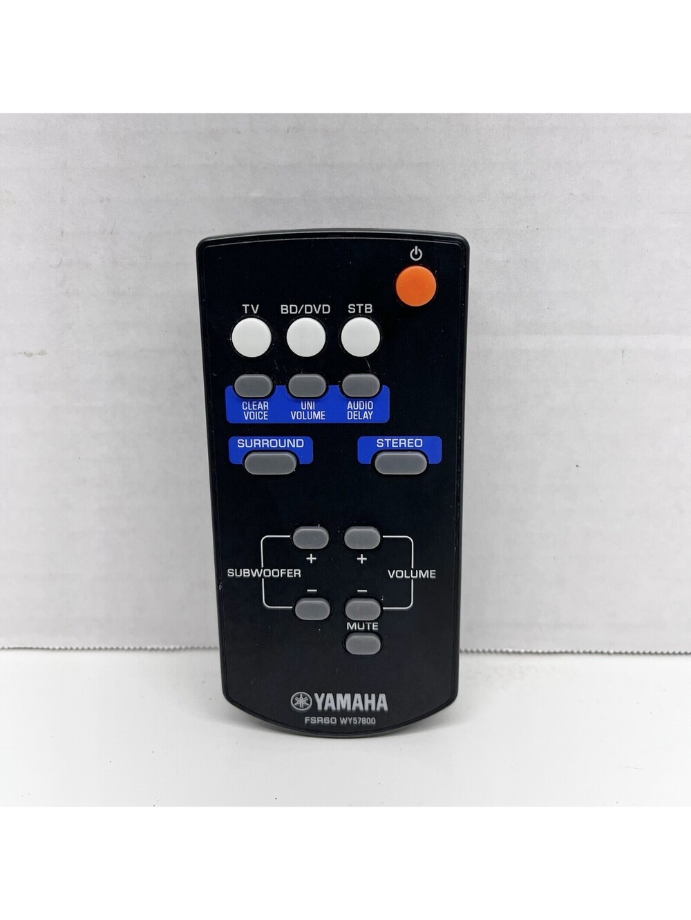 Soundbar Remote Control FSR60-WY57800 for Yamaha  ATS1010 YAS101 YAS101BL - OEM